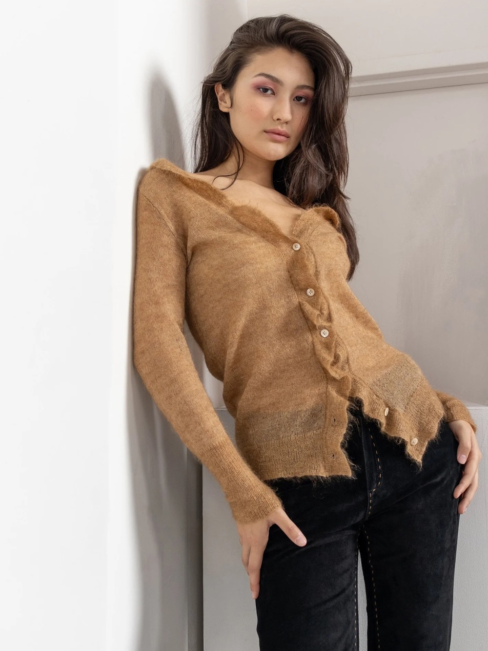 J. Crew Mohair Wool Button Cardigan